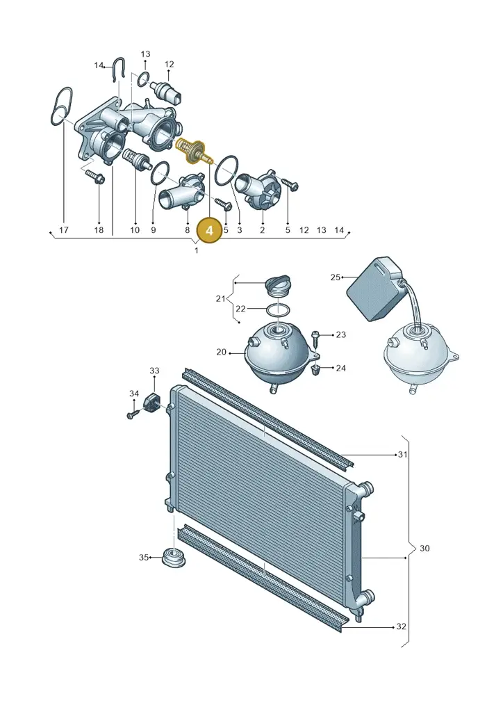 032121110B — SEAT Altea XL Reference (2013-2013) diagram 409121700, position 4