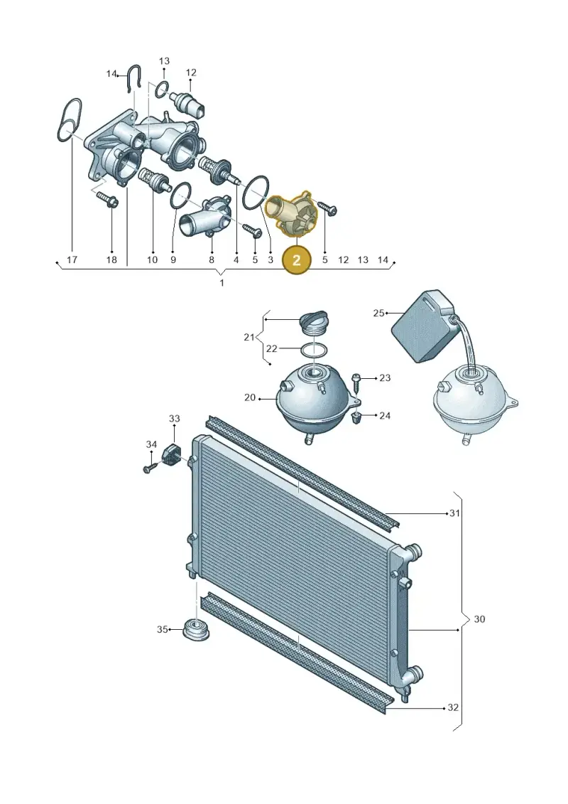 032121121K — SEAT Altea XL Reference (2013-2013) diagram 409121700, position 2