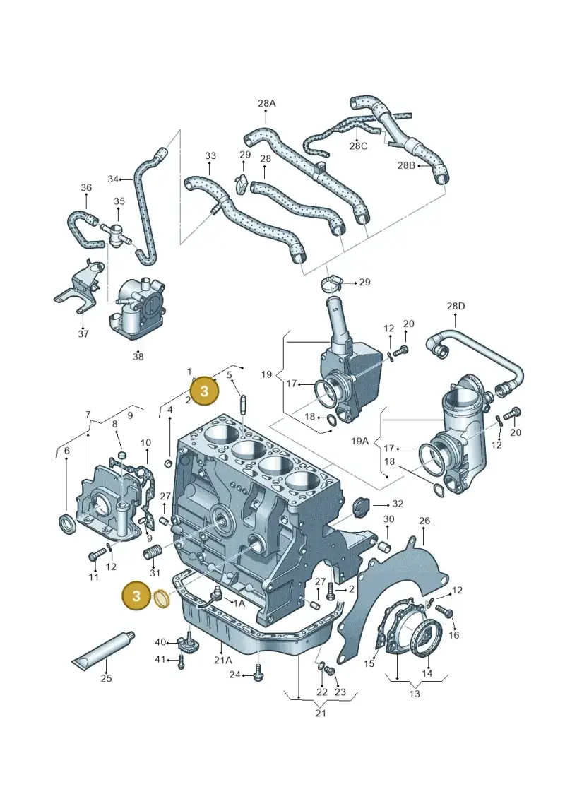 034103113B — SEAT AROSA (2003-2004) diagram 231103050, position 3