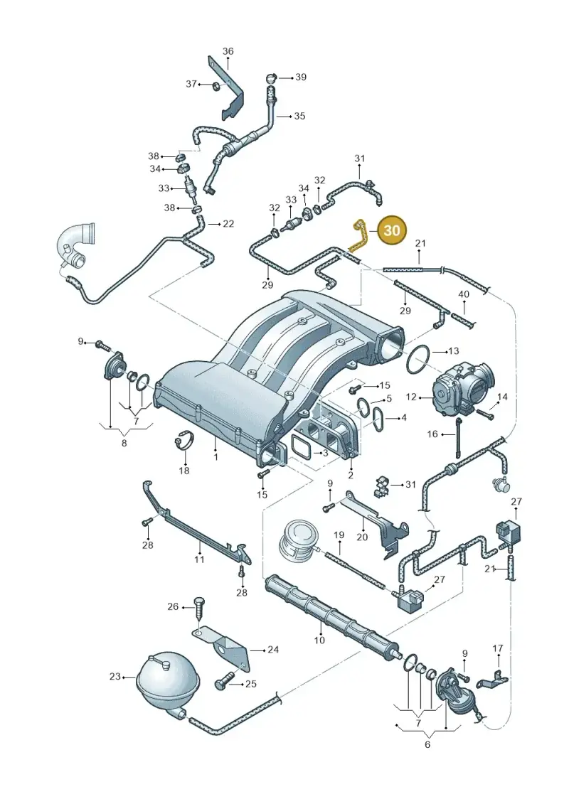 035133335 — SEAT Alhambra (2006-2010) diagram 194133800, position 30