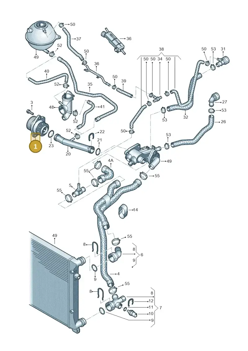 036121008MX — SEAT Altea XL Reference (2013-2013) diagram 649121120, position 1
