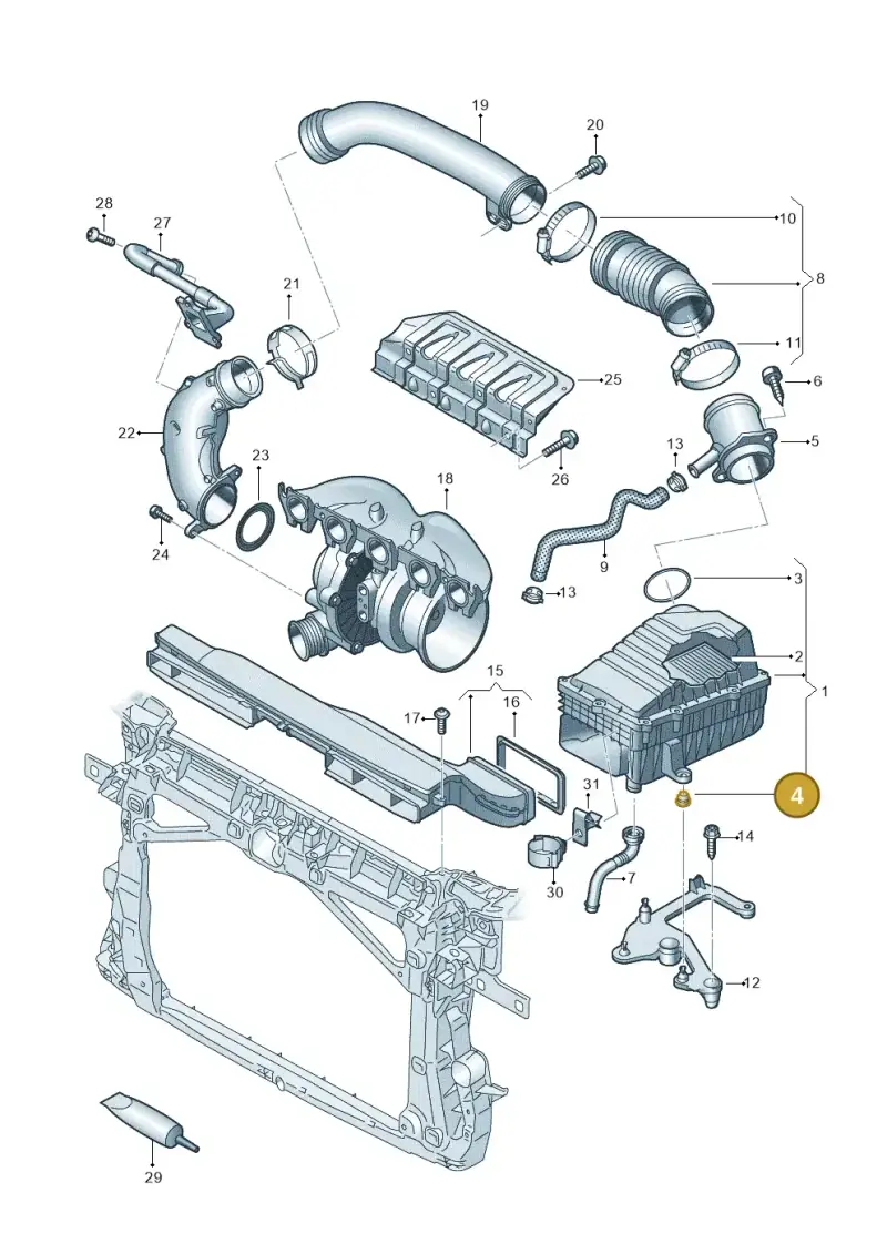 036129689B — SEAT Formentor TSI CUPRA (2020-) diagram 898133300, position 4