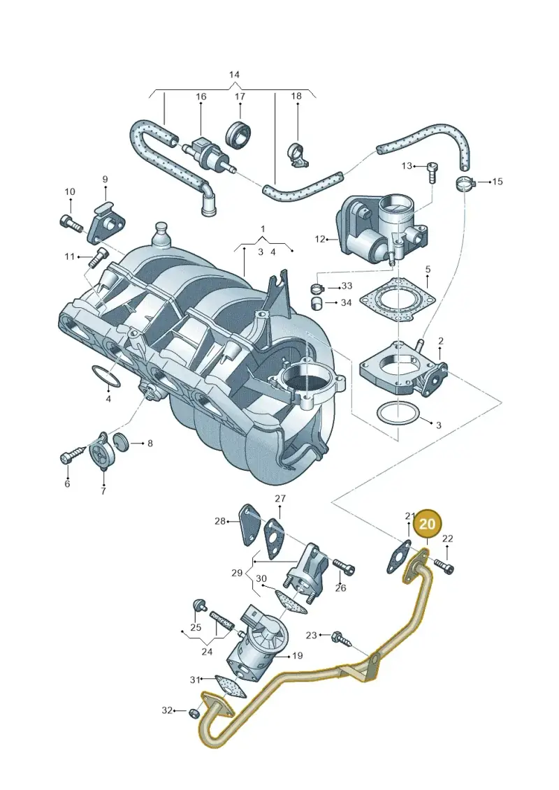 036131521AC — SEAT CORDOBA/SE241 (2002-2005) diagram 253133300, position 20