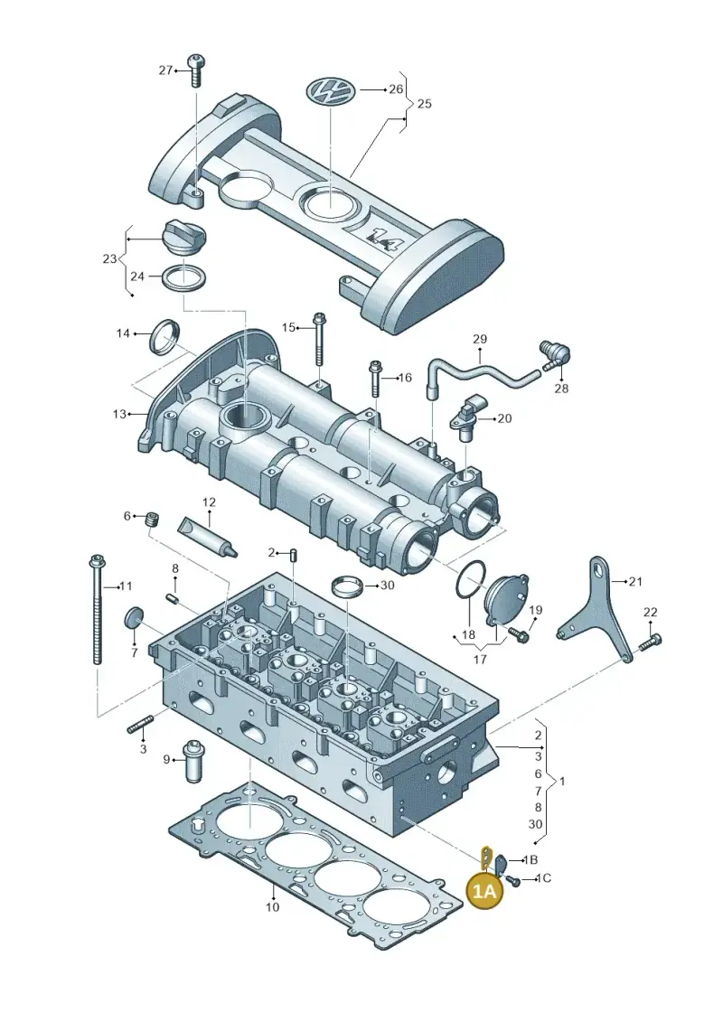 036131550H — SEAT Ibiza Reference (2011-2012) diagram 474103400, position 1A