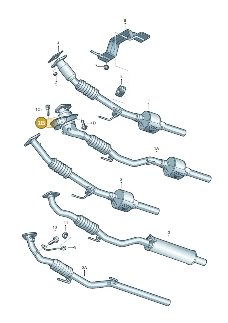 036253197M — SEAT Toledo Reference (2012-2015) diagram 453253500, position 1B