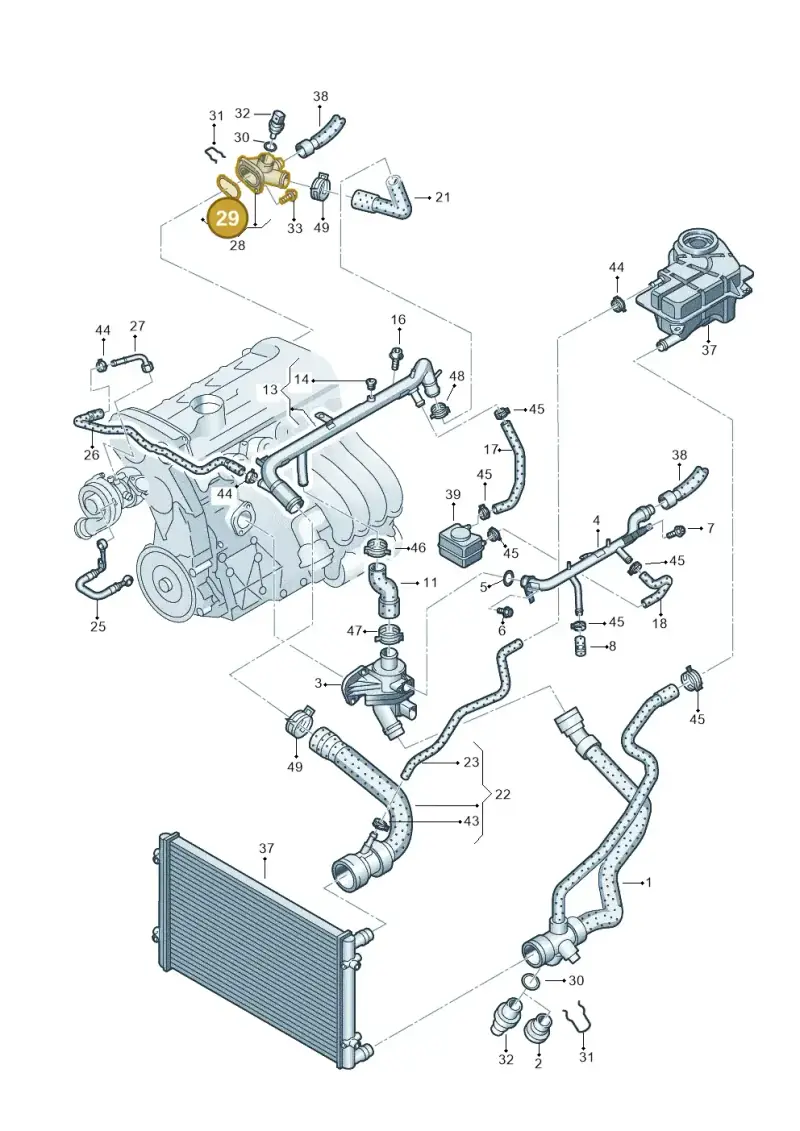037121687 — SEAT Exeo ST Reference (2008-2011) diagram 249121480, position 29