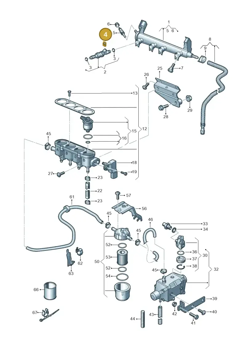 037133047 — SEAT Altea XL Reference (2013-2013) diagram 649133440, position 4