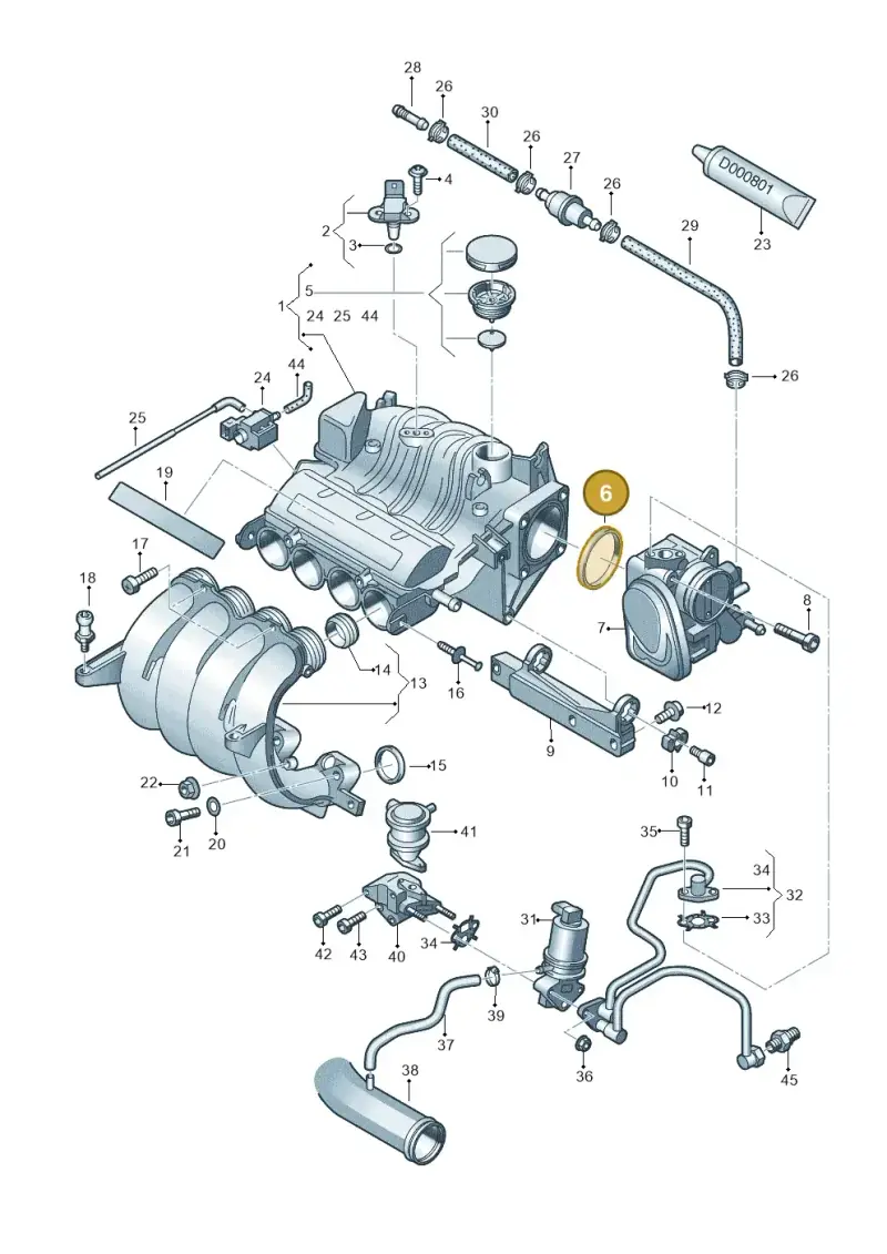 037133557C — SEAT TOLEDO                 05> (2004-) diagram 412133070, position 6