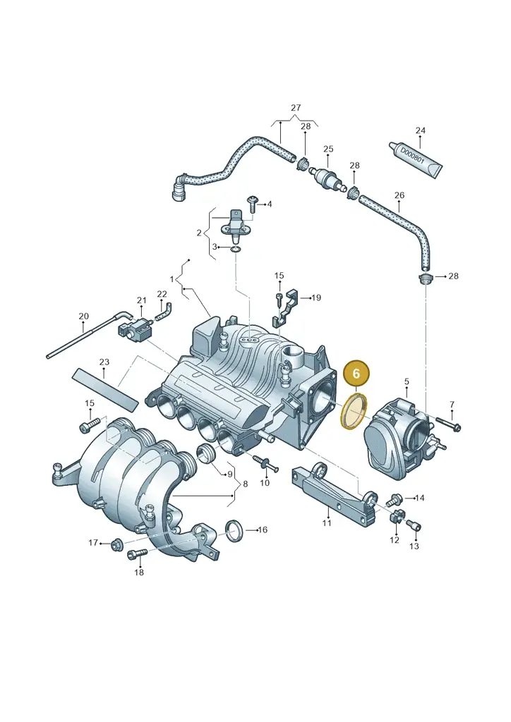037133557C — SEAT Altea XL Reference (2013-2013) diagram 460133250, position 6