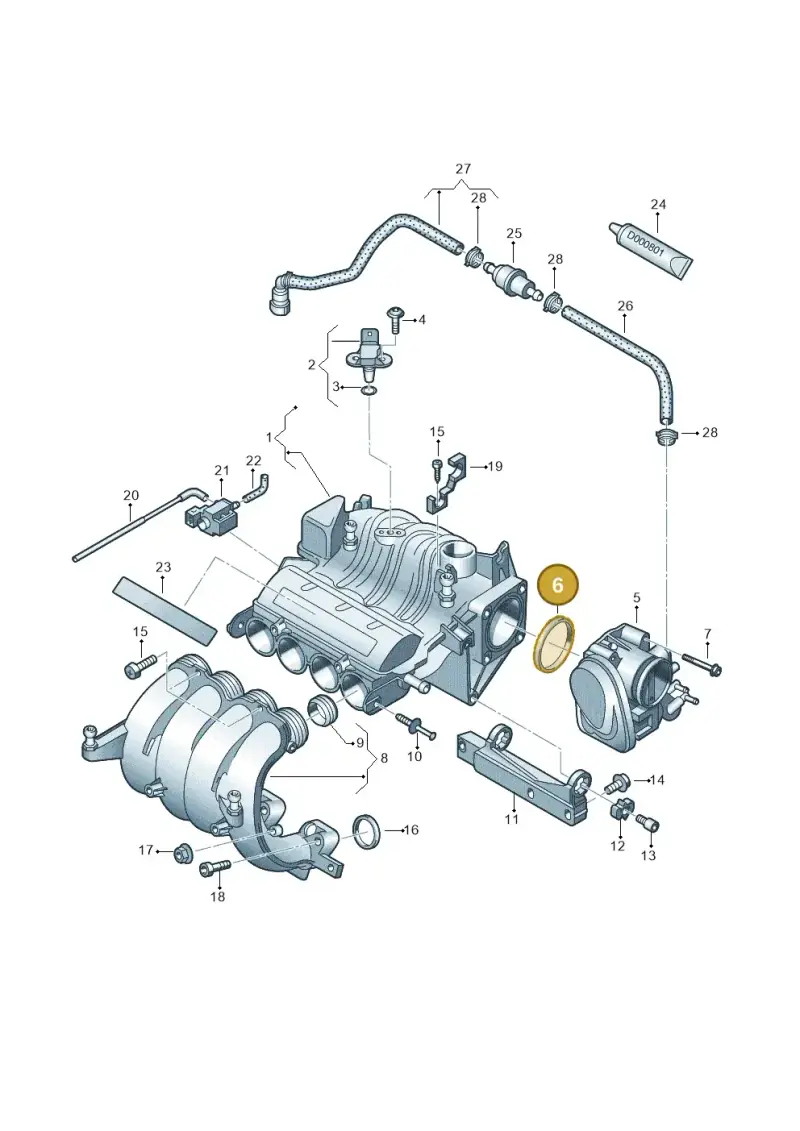 037133557C — SEAT Altea XL Reference (2013-2013) diagram 460133250, position 6
