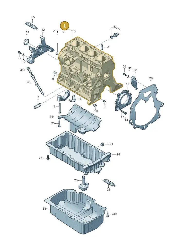 038103011BR — SEAT Altea XL Reference (2010-2013) diagram 460103150, position 1