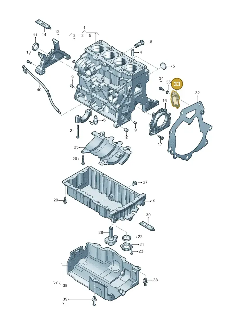 038103648G — SEAT Toledo Reference (2012-2015) diagram 649103200, position 33
