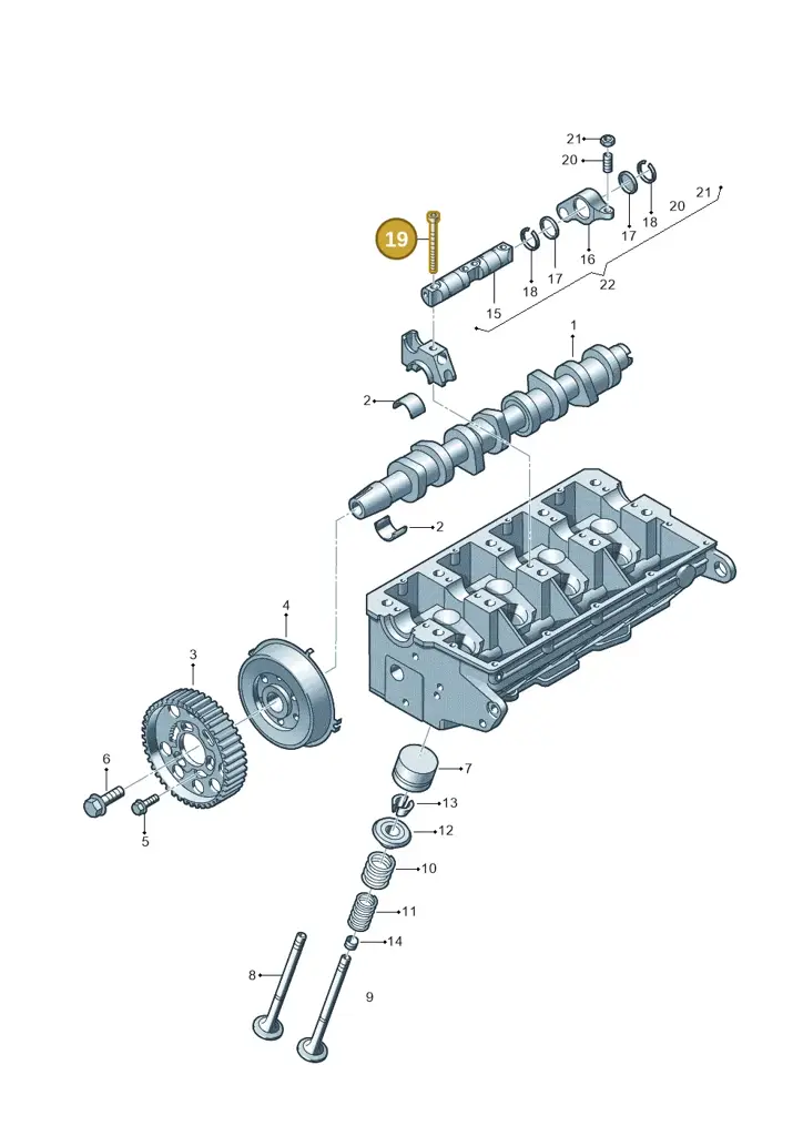 038103714A — SEAT Altea XL Reference (2010-2013) diagram 195109320, position 19