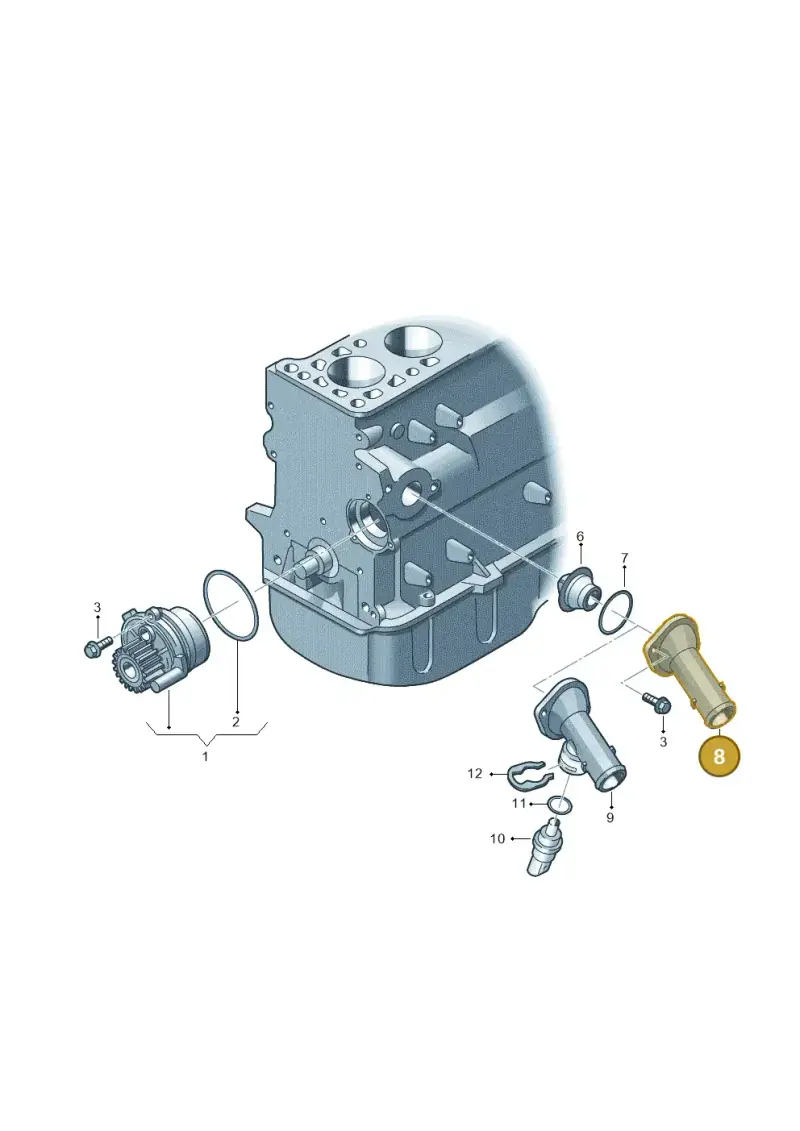 038121121D — SEAT Altea XL Reference (2010-2013) diagram 409121100, position 8