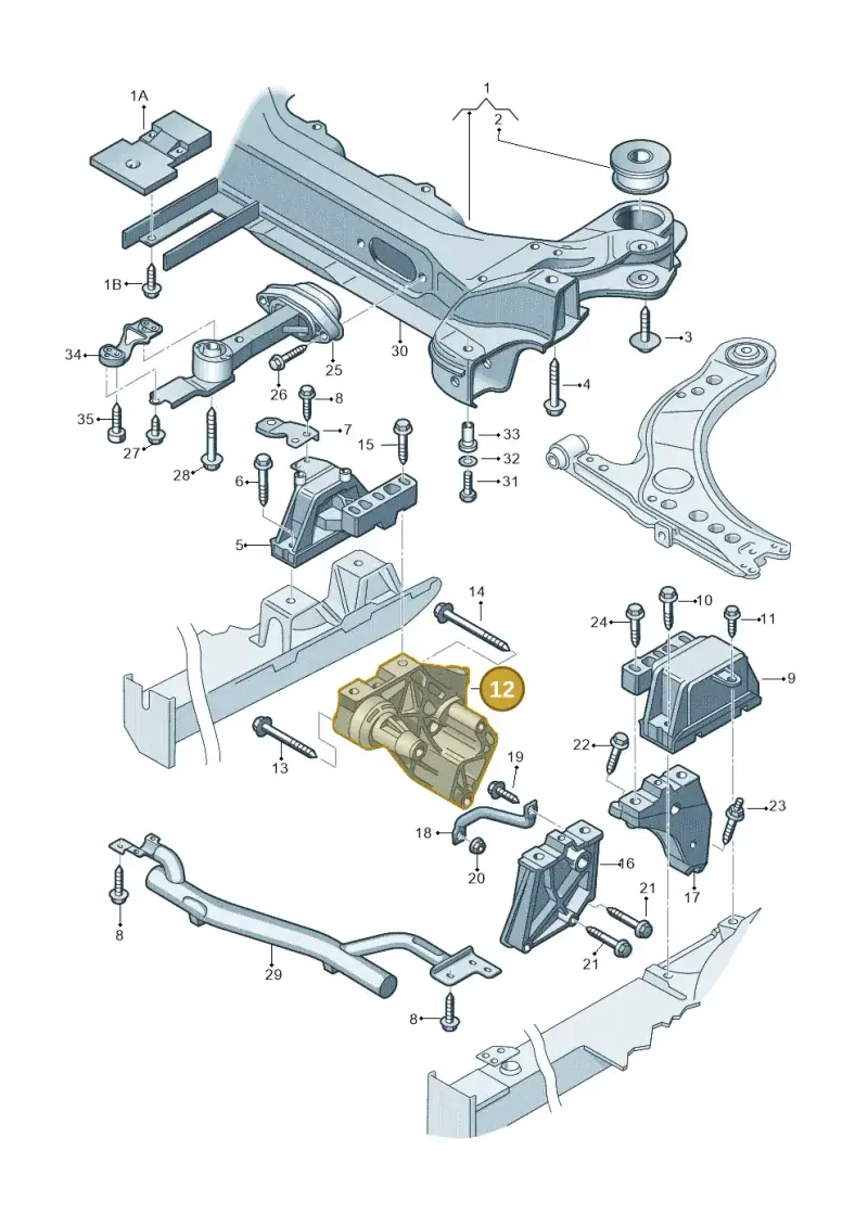 038199207J — SEAT TOLEDO/LEON/LEON-4 (2001-2006) diagram 194199200, position 12