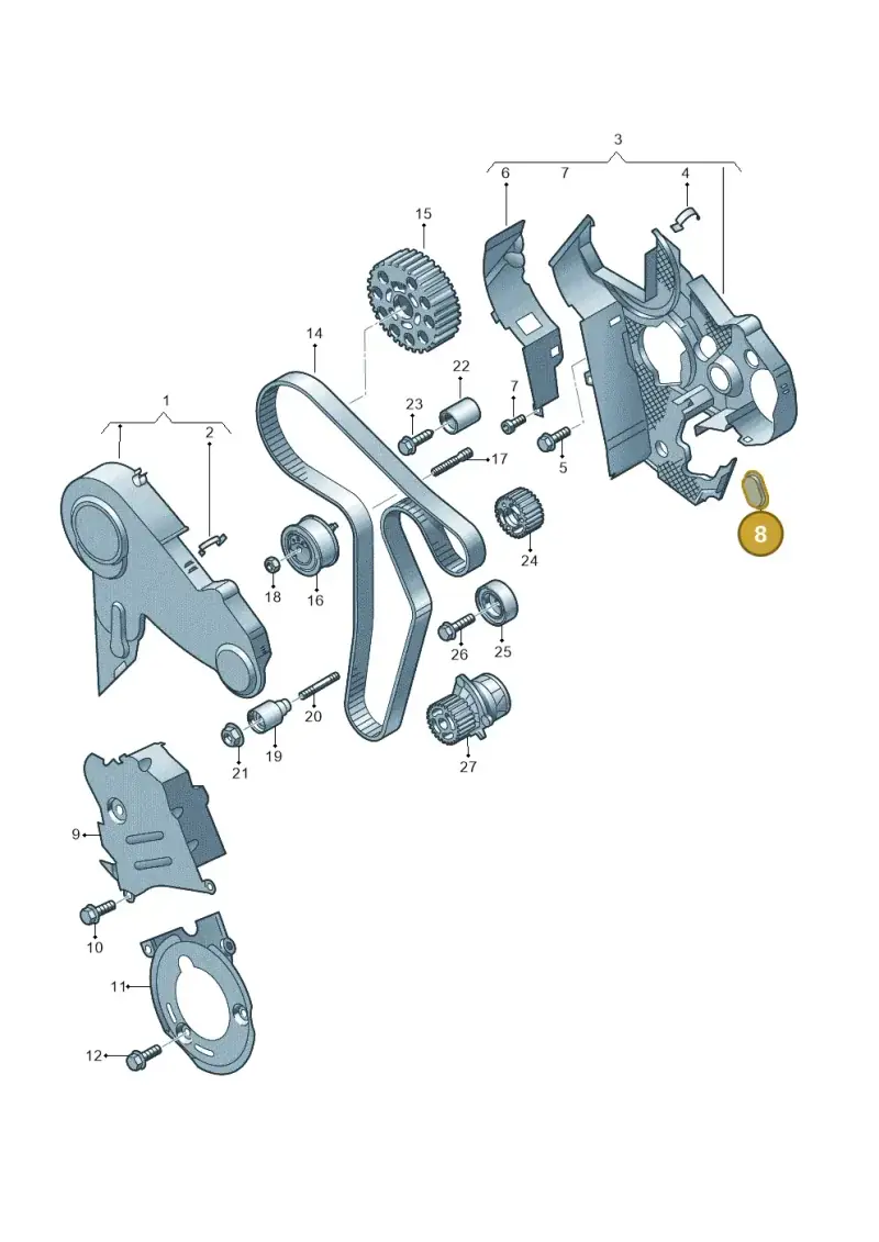 038971904 — SEAT Altea XL Reference (2013-2013) diagram 634109850, position 8