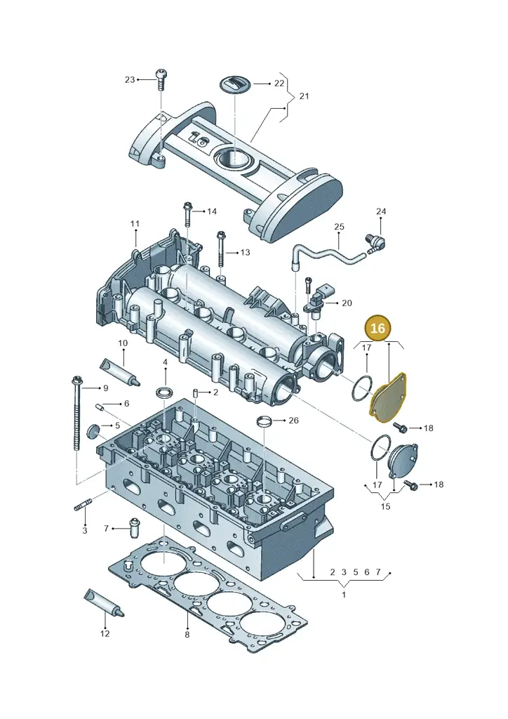 03C103111C — SEAT Ibiza Reference (2012-2012) diagram 639103400, position 16