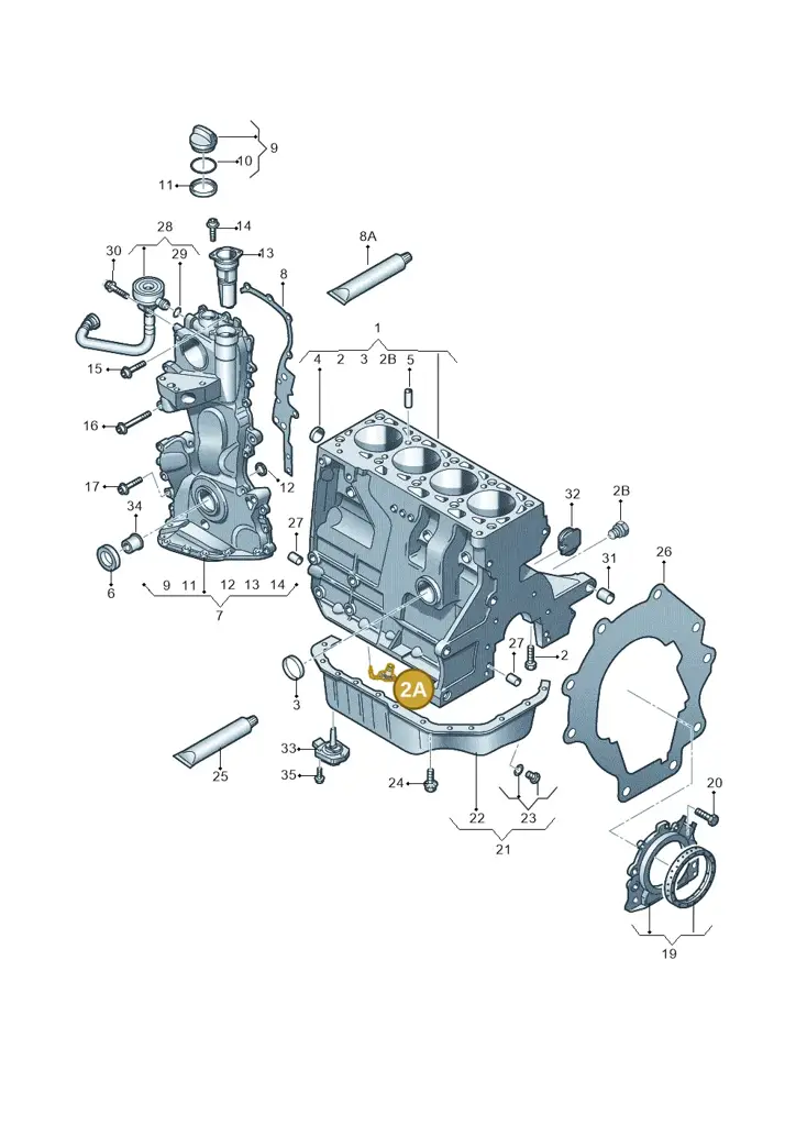 03C103157B — SEAT Ibiza Reference (2012-2012) diagram 474103050, position 2A