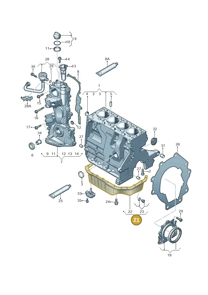 03C103603S — SEAT Ibiza Reference (2012-2012) diagram 253103120, position 21