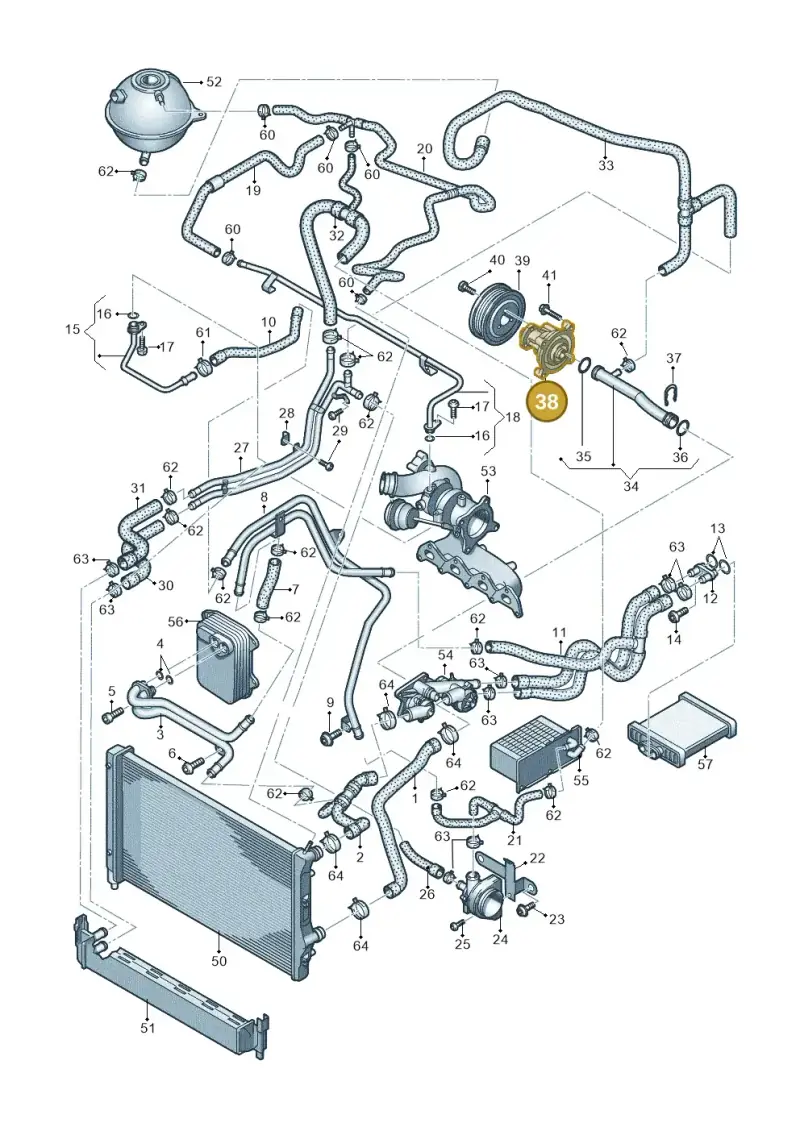03C121008H — SEAT Toledo Reference (2012-2015) diagram 708121150, position 38