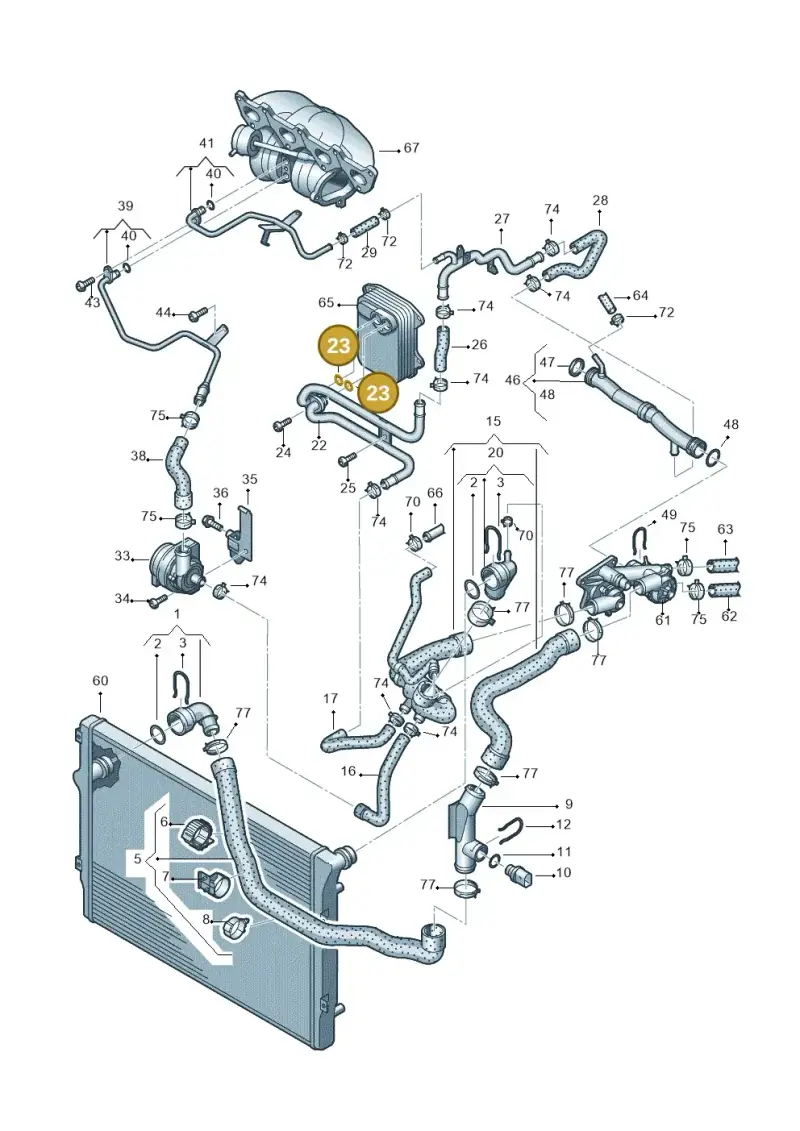 03C121437 — SEAT Alhambra Stylance (2010-2013) diagram 689121200, position 23