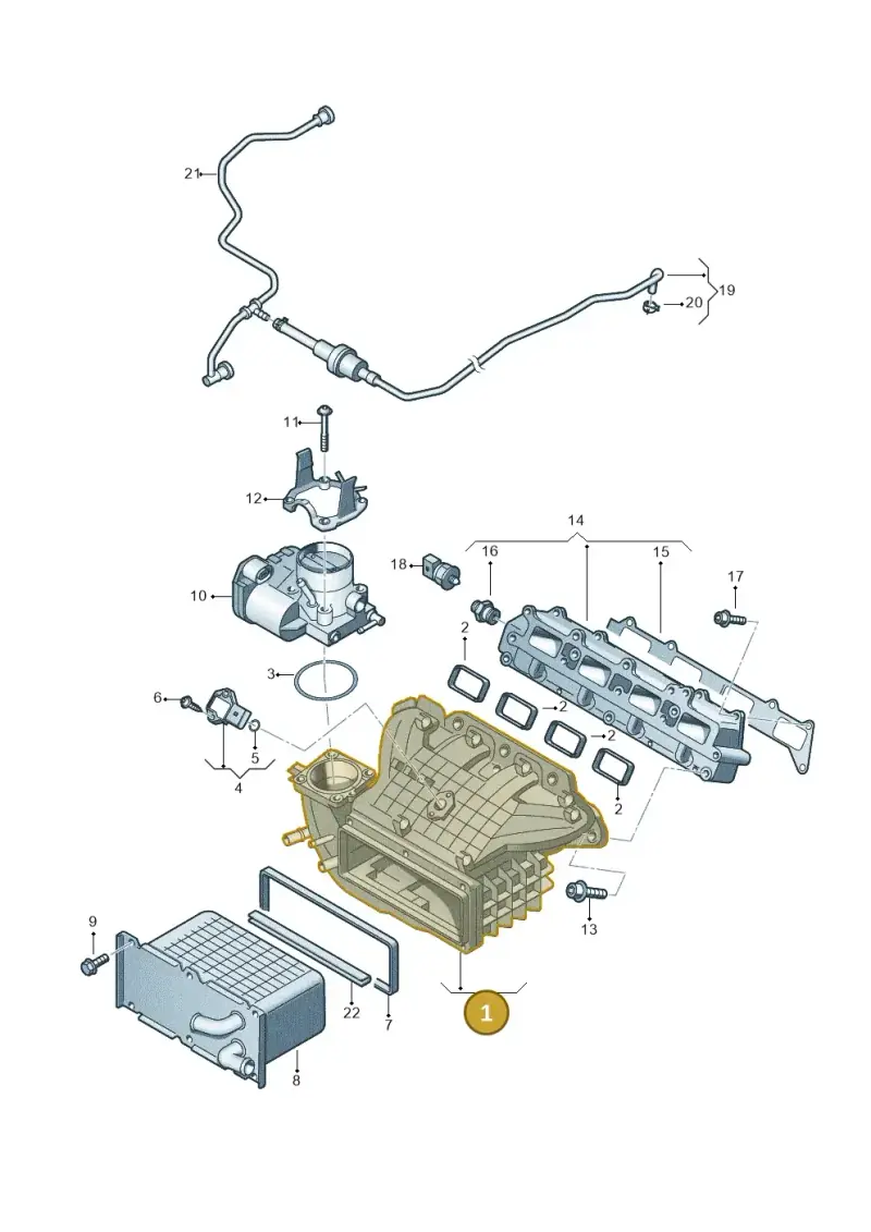 03C129709BD — SEAT Toledo Reference (2012-2015) diagram 625133170, position 1