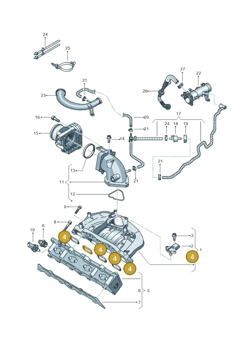 03C129717A — SEAT Ibiza Reference (2012-2012) diagram 639133150, position 4