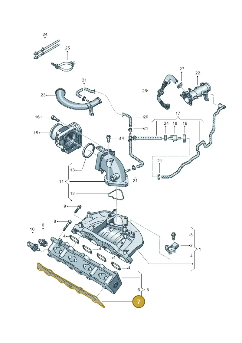 03C129717C — SEAT Ibiza Reference (2012-2012) diagram 639133150, position 7