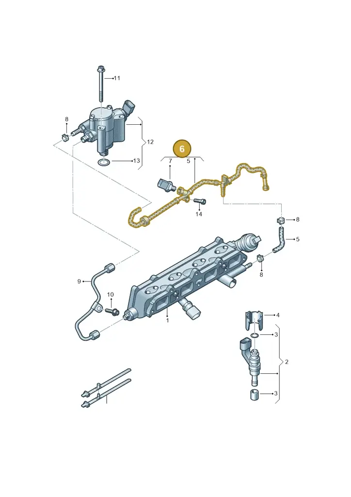 03C133723AP — SEAT Leon Stylance (2010-2012) diagram 420133530, position 6