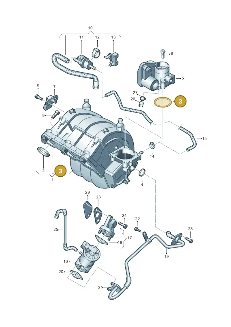 03E133073 — SEAT IBIZA                  06> (2005-) diagram 253133250, position 3