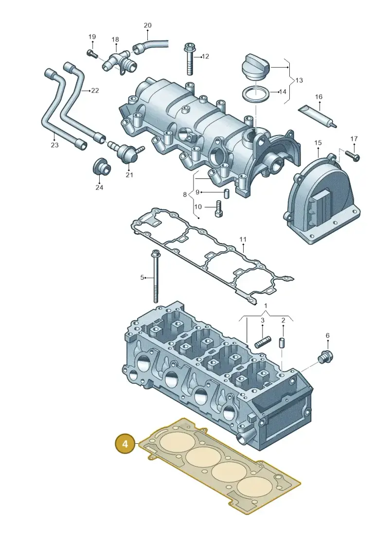 03F103383E — SEAT Altea XL Reference (2013-2013) diagram 718103410, position 4