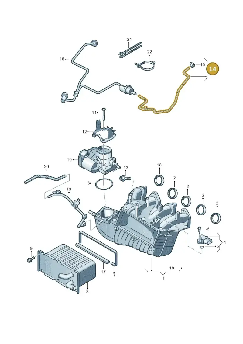 03F133514F — SEAT Toledo Reference (2012-2015) diagram 649133200, position 14