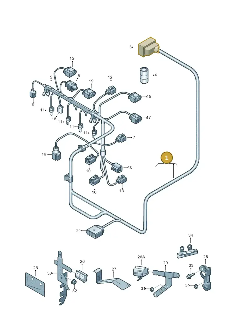 03F972619B — SEAT Altea XL Reference (2010-2013) diagram 649971170, position 1