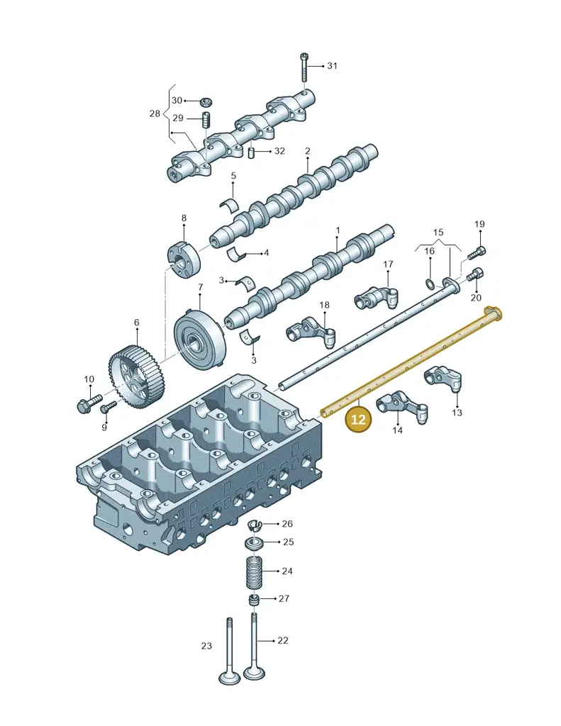 03G109365 — SEAT Altea XL Reference (2010-2013) diagram 409109400, position 12