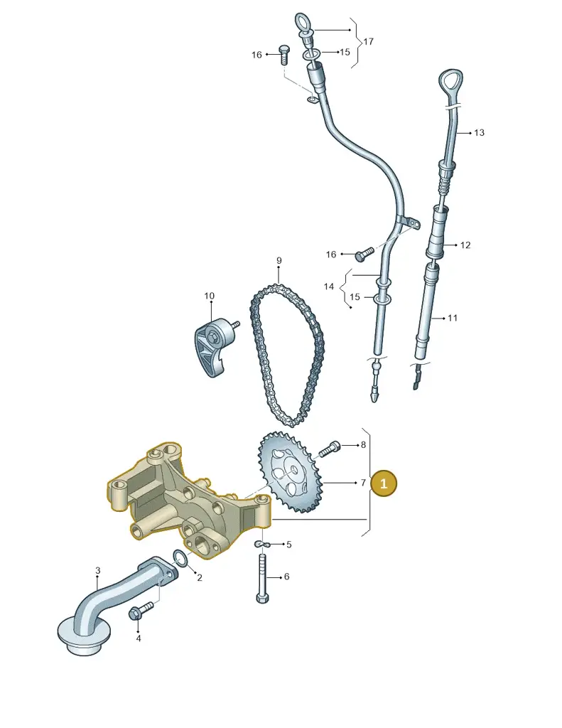 03G115105 — SEAT Altea XL Reference (2010-2013) diagram 409115200, position 1