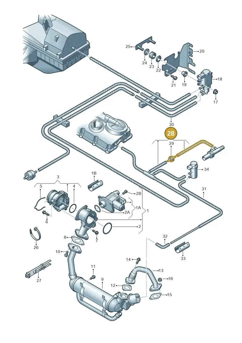 03G131055BE — SEAT Altea XL Reference (2010-2013) diagram 420131700, position 28