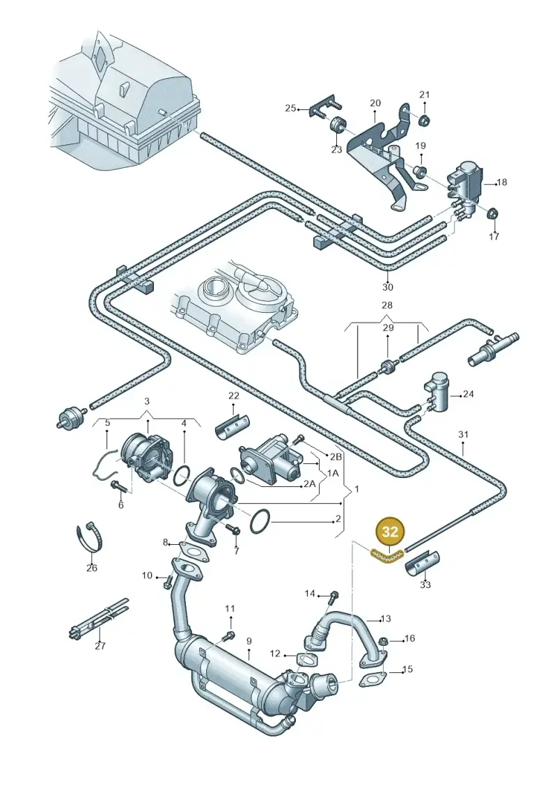 03G131055J — SEAT Ibiza Reference (2008-2011) diagram 461131300, position 32