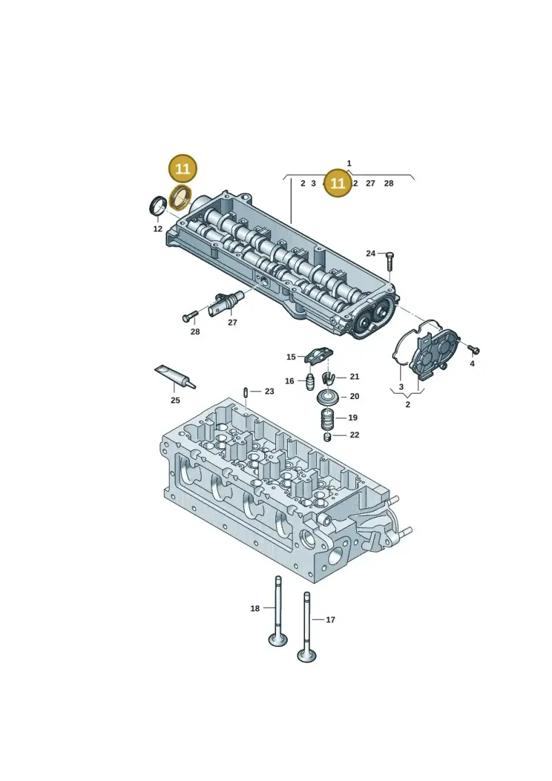 03L103085C — SEAT Leon style (2019-) diagram 884109045, position 11