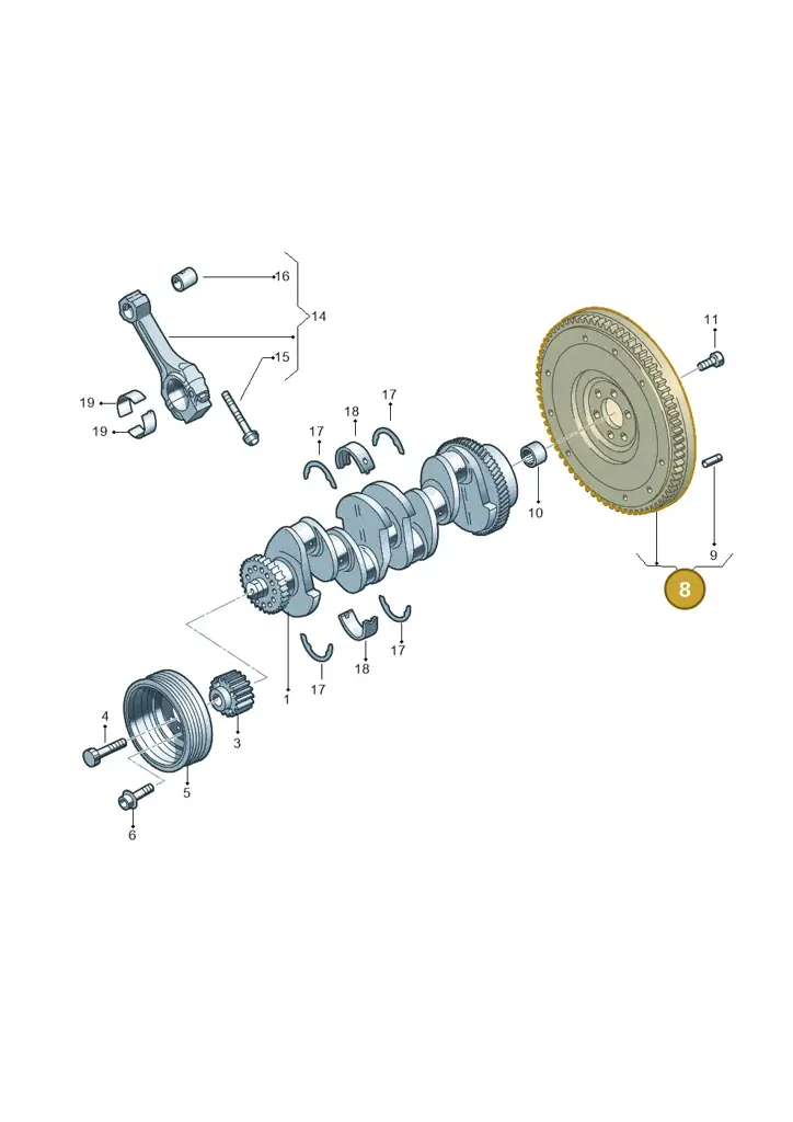 03L105266BL — SEAT Leon ST Stylance (2016-2020) diagram 746105700, position 8