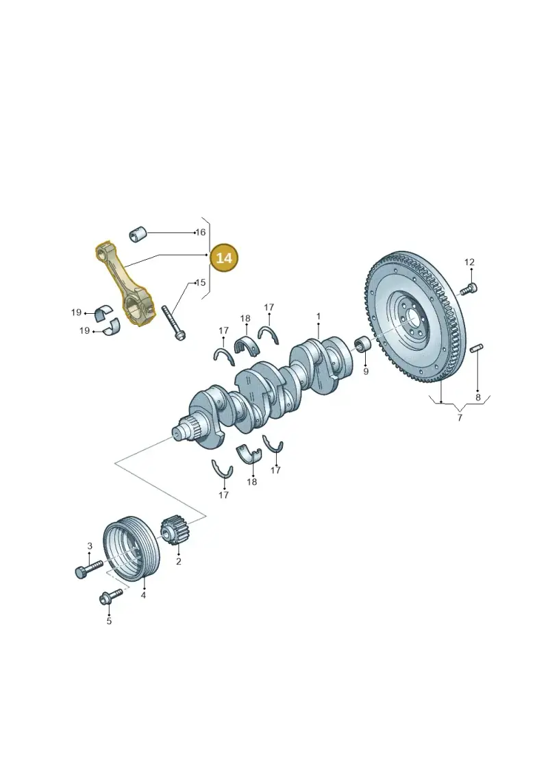 03L105401A — SEAT Ateca Style (2016-) diagram 649105250, position 14