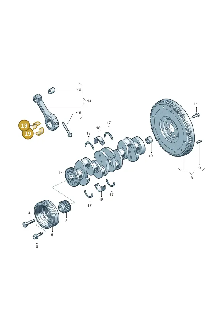 03L105701DGLB — SEAT Ibiza Stylance (2015-) diagram 746105500, position 19