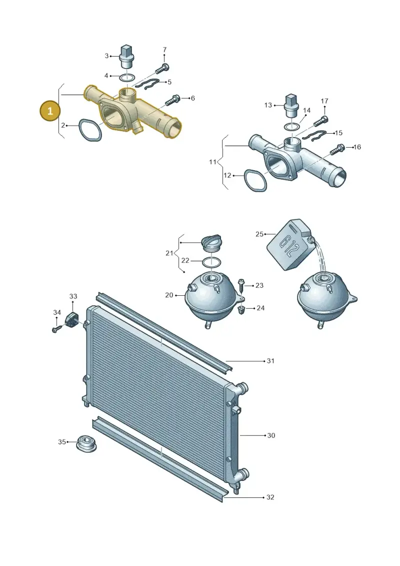 03L121132AA — SEAT Altea XL Reference (2013-2013) diagram 420121760, position 1