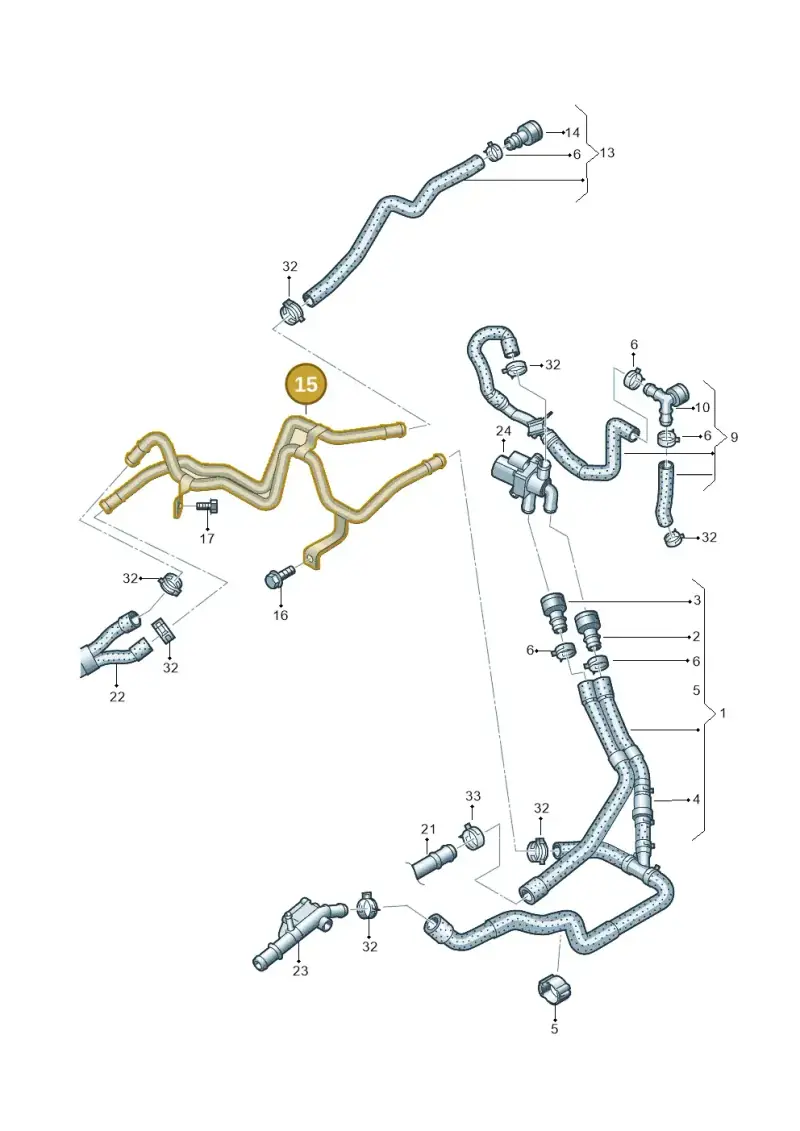 03L121151K — SEAT Alhambra Stylance (2010-2013) diagram 689121580, position 15