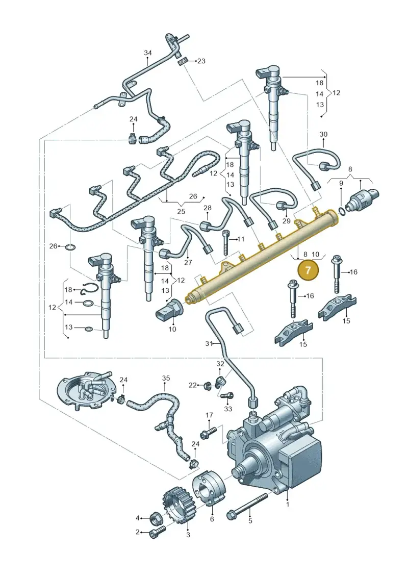 03L130089B — SEAT Altea XL Reference (2013-2013) diagram 649130300, position 7