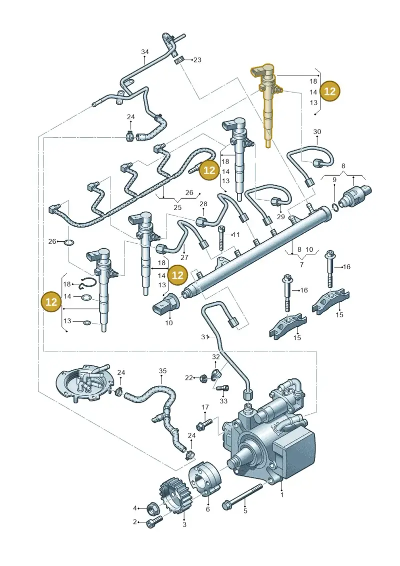 03L130277SX — SEAT Altea XL Reference (2013-2013) diagram 649130300, position 12