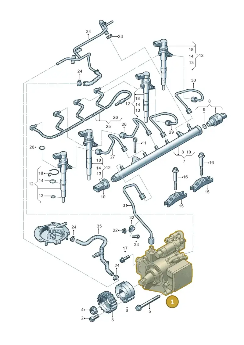 03L130755AL — SEAT Altea XL Reference (2013-2013) diagram 649130300, position 1