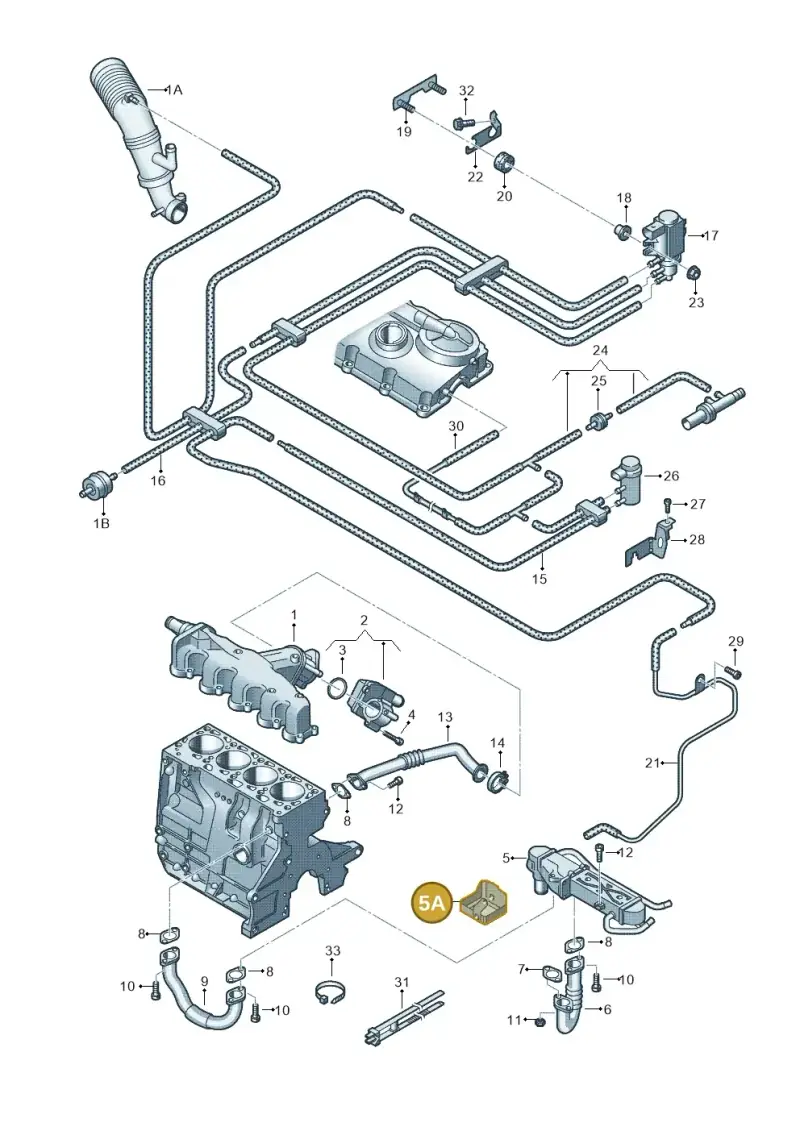 03L131531A — SEAT Toledo Reference (2012-2015) diagram 672131300, position 5A