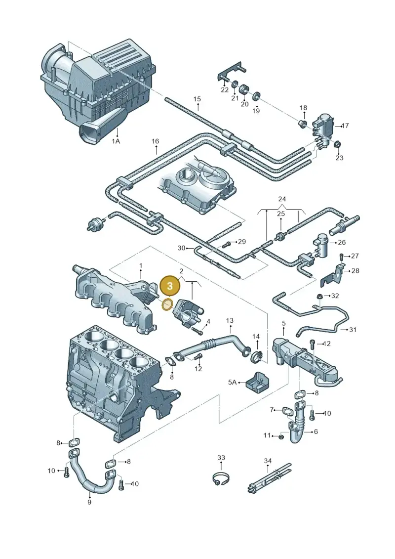 03L131547B — SEAT Altea XL Reference (2013-2013) diagram 649131400, position 3