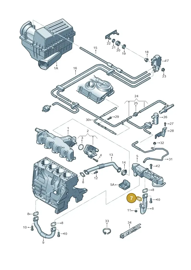 03L131547L — SEAT Altea XL Reference (2013-2013) diagram 649131400, position 7