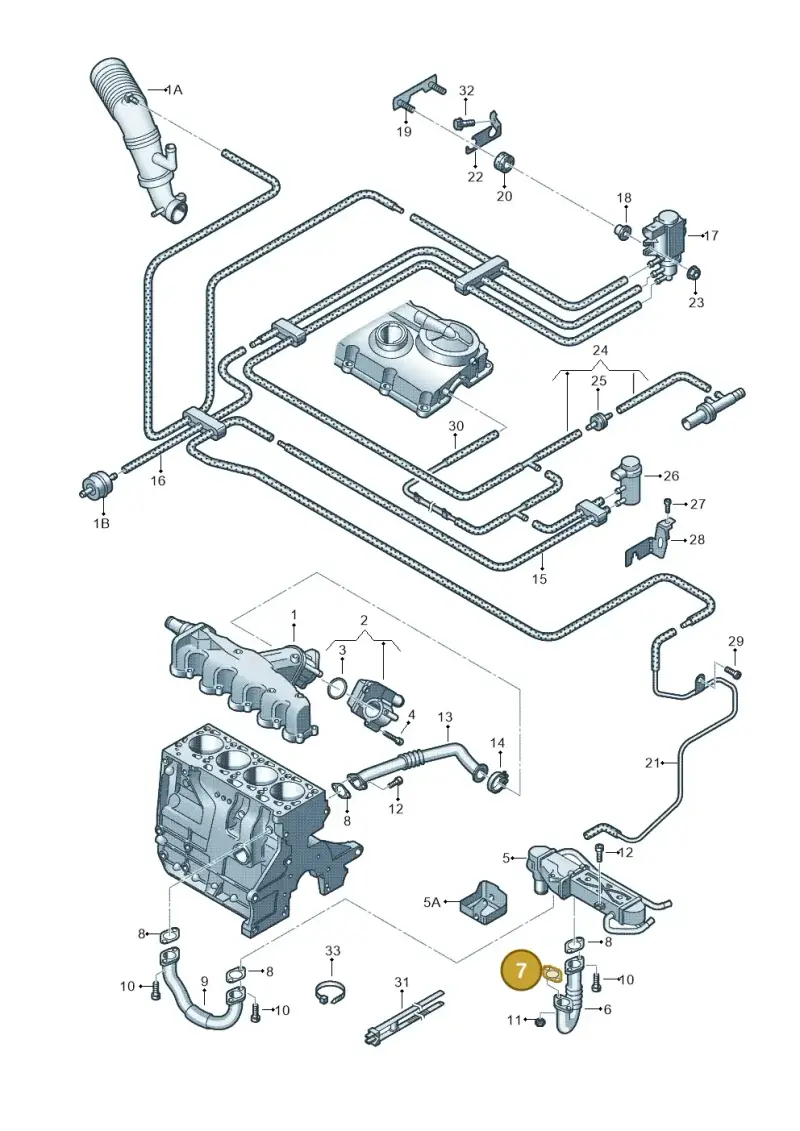 03L131547L — SEAT Ibiza Reference (2012-2012) diagram 672131300, position 7